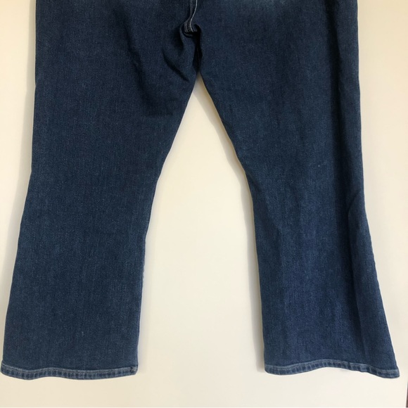 LOFT Kick Crop Jeans Women’s Size 14 32 W High Rise Medium Wash Stretch Denim - Picture 6 of 9